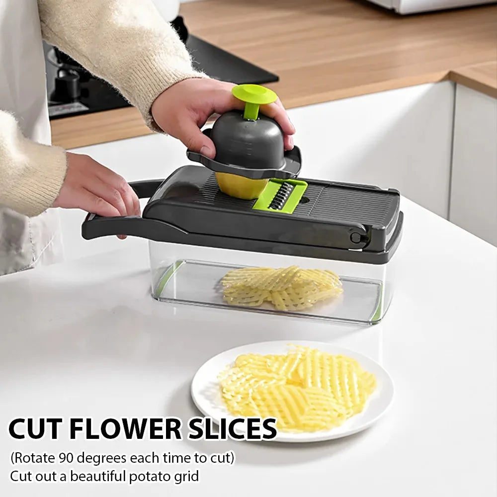 16-in-1 Vegetable Chopper Set by AHTOSKA