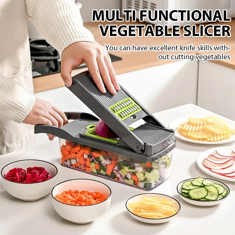 16-in-1 Vegetable Chopper Set by AHTOSKA