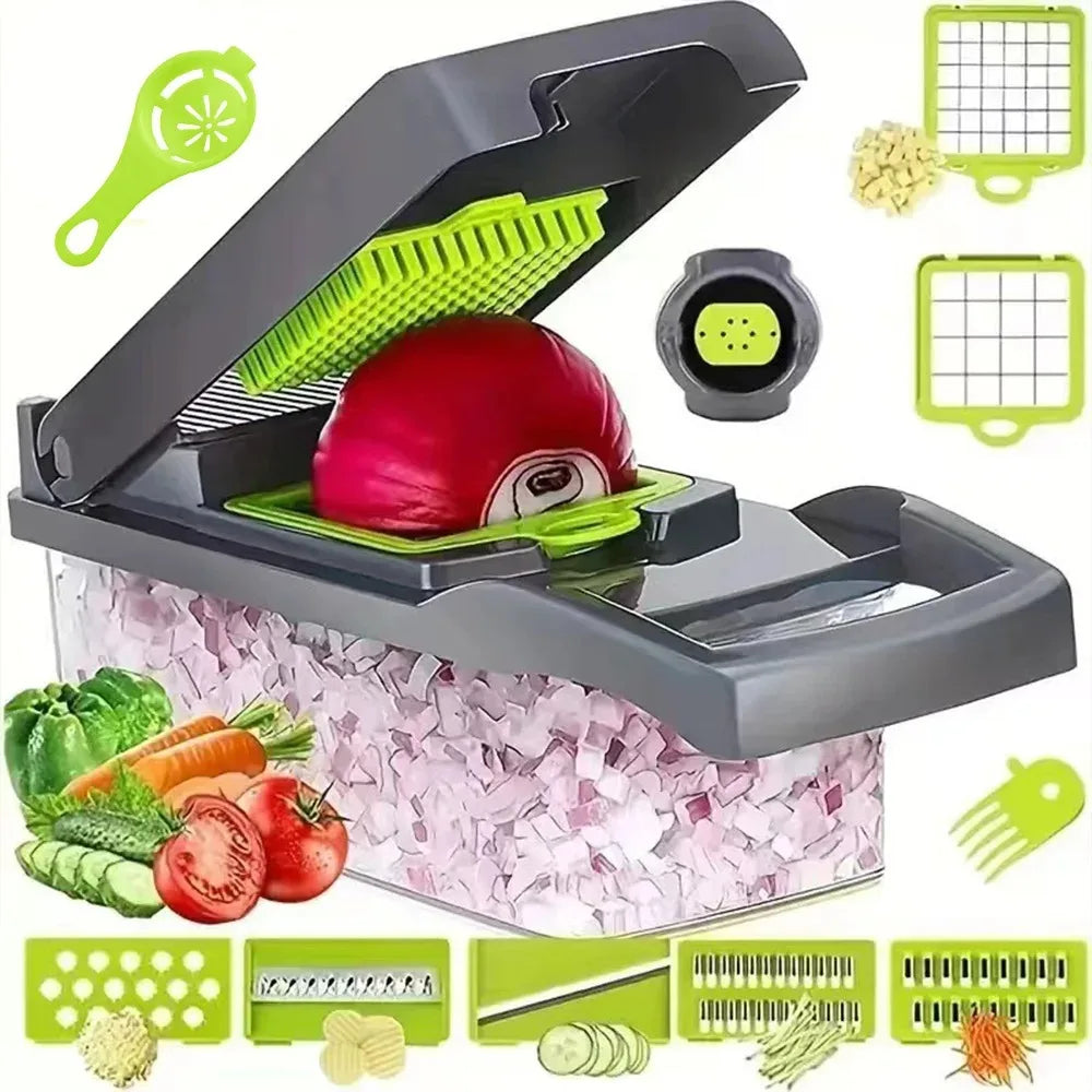16-in-1 Vegetable Chopper Set by AHTOSKA