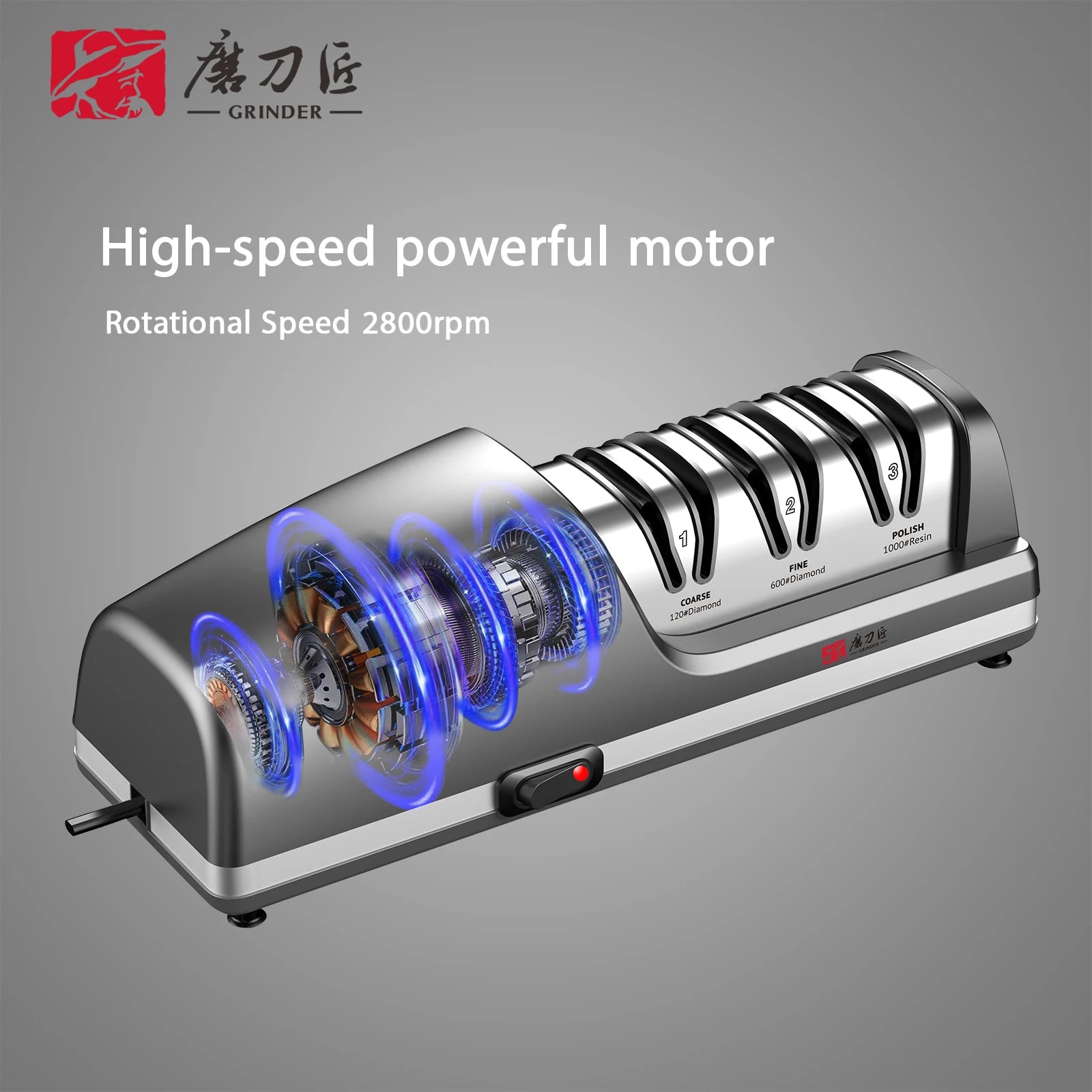 Electric Knife Sharpener TG2403 15-Degree Bevel Grinding