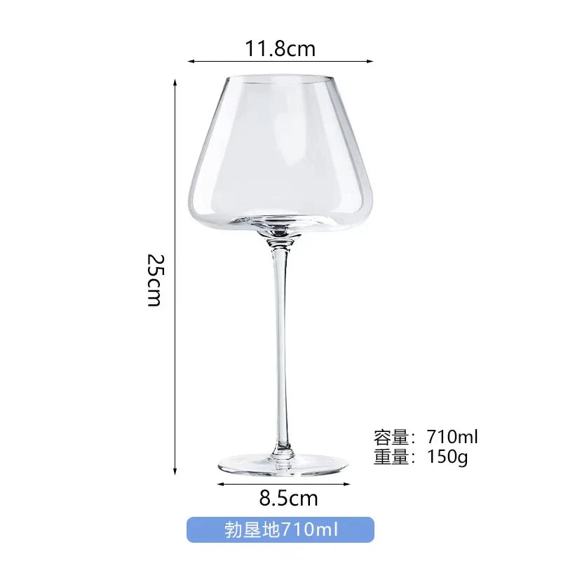 Burgundy Crystal Wine Glasses 720ml for Red Wine