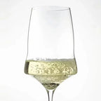 Crystal White Wine Glass Flute Eco-Friendly Handmade