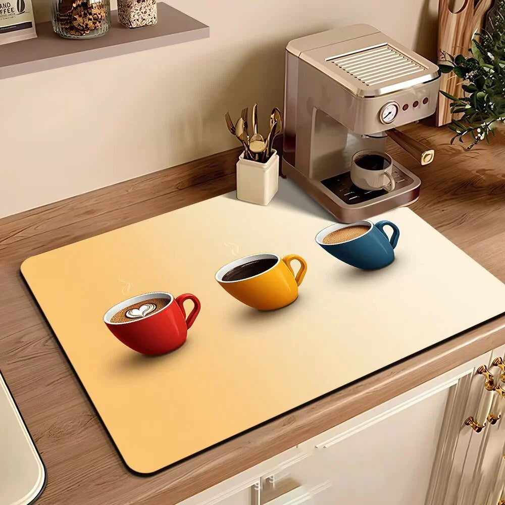Waterproof Coffee Machine Drain Pad Mat - Eco-Friendly Rubber