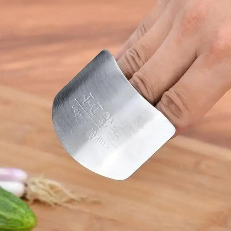 Stainless Steel Finger Protector Tool for Safe Cutting