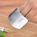 Stainless Steel Finger Protector Tool for Safe Cutting