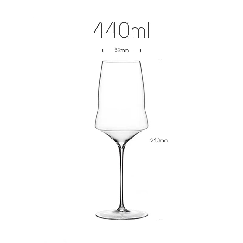 Crystal White Wine Glass Flute Eco-Friendly Handmade