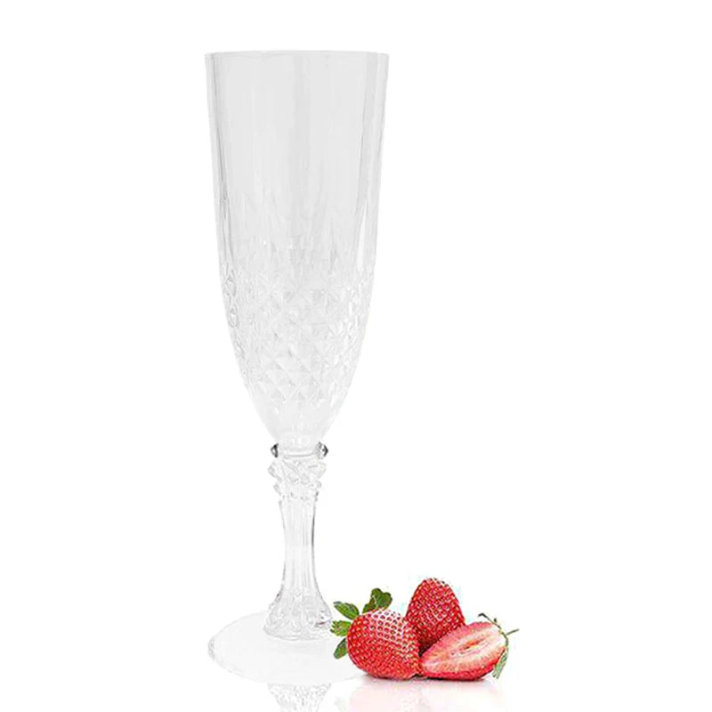 Champagne Goblet Set Crystal High-Stem for Parties