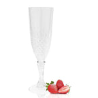 Champagne Goblet Set Crystal High-Stem for Parties