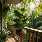 85cm Artificial Ficus Lyrata with 23 Leaves for Home Decoration