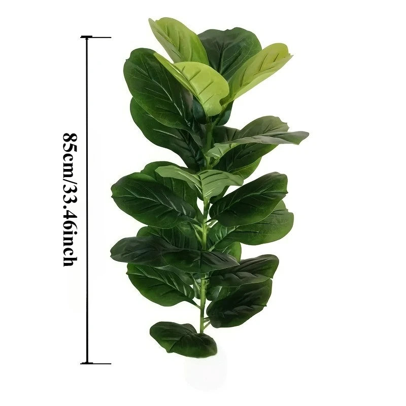 85cm Artificial Ficus Lyrata with 23 Leaves for Home Decoration