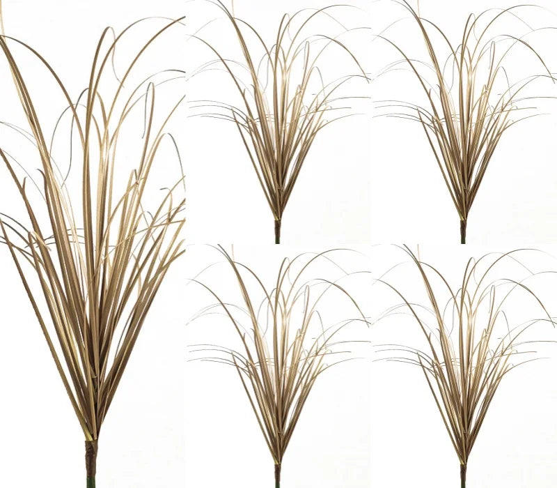 Simulated Grass Bushes for Outdoor Decoration - PVC, 10pcs