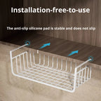 Iron Hanging Basket for Wardrobe and Kitchen Storage
