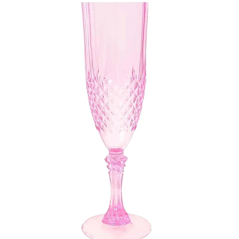 Champagne Goblet Set Crystal High-Stem for Parties