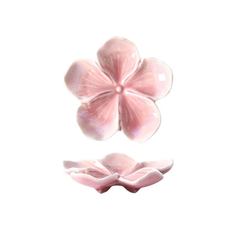 Ceramic Dipping Sauce Dish in Vintage Flower Shape