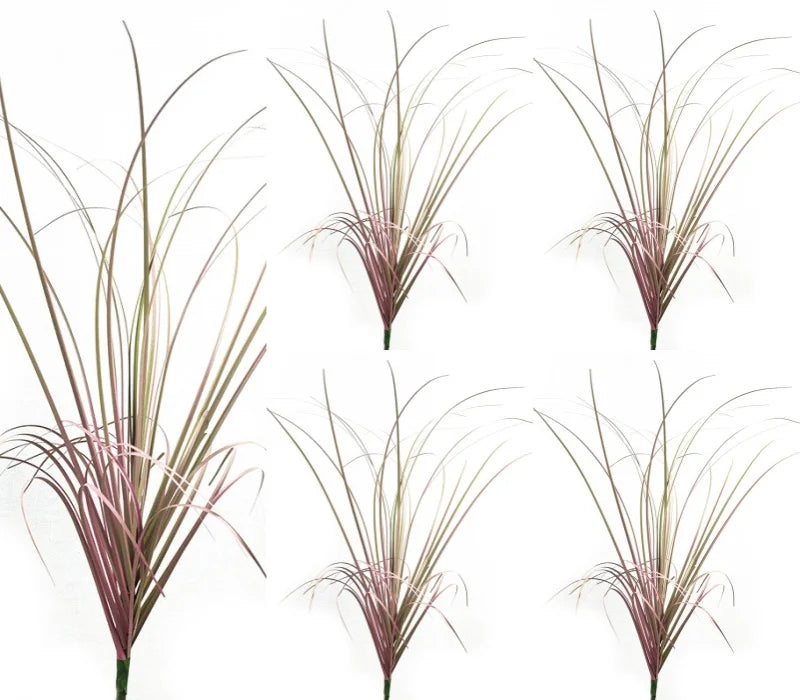 Simulated Grass Bushes for Outdoor Decoration - PVC, 10pcs