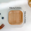 Wooden Round Dessert Plate Tray for Coffee and Tea
