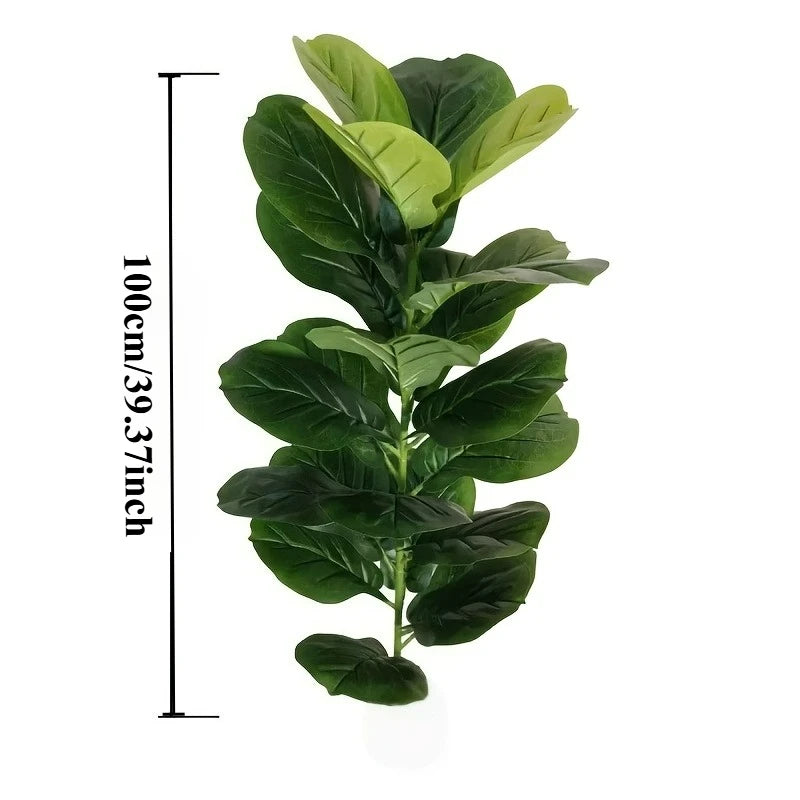 85cm Artificial Ficus Lyrata with 23 Leaves for Home Decoration