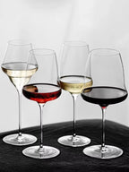 Crystal White Wine Glass Flute Eco-Friendly Handmade