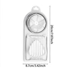 2-in-1 Stainless Steel Wire Egg Cutter with PP Base