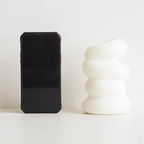 Plastic Spiral White Vase for Flower Arrangement