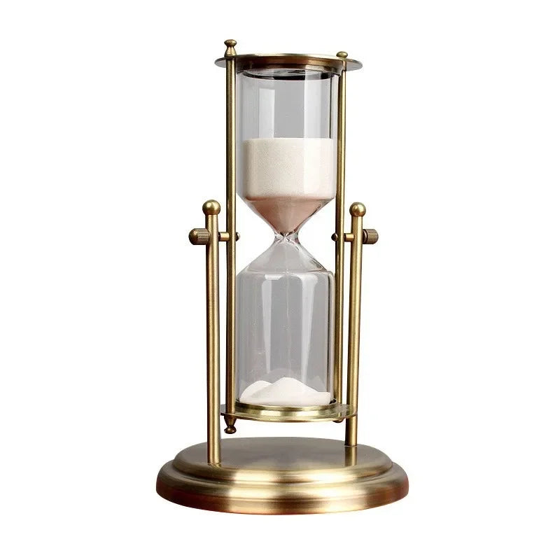 American Hourglass Timer Decoration Brass Glass 15 30 60 Minute