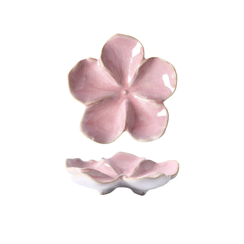 Ceramic Dipping Sauce Dish in Vintage Flower Shape