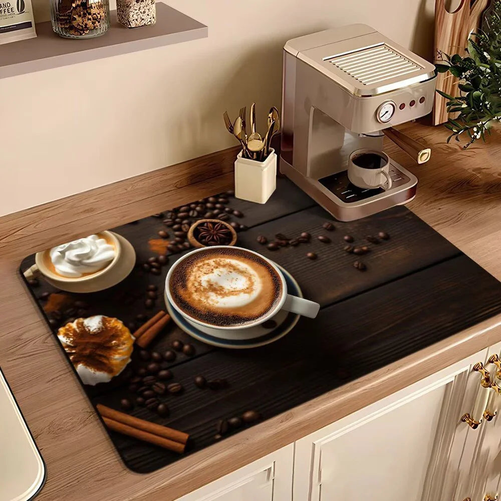 Waterproof Coffee Machine Drain Pad Mat - Eco-Friendly Rubber