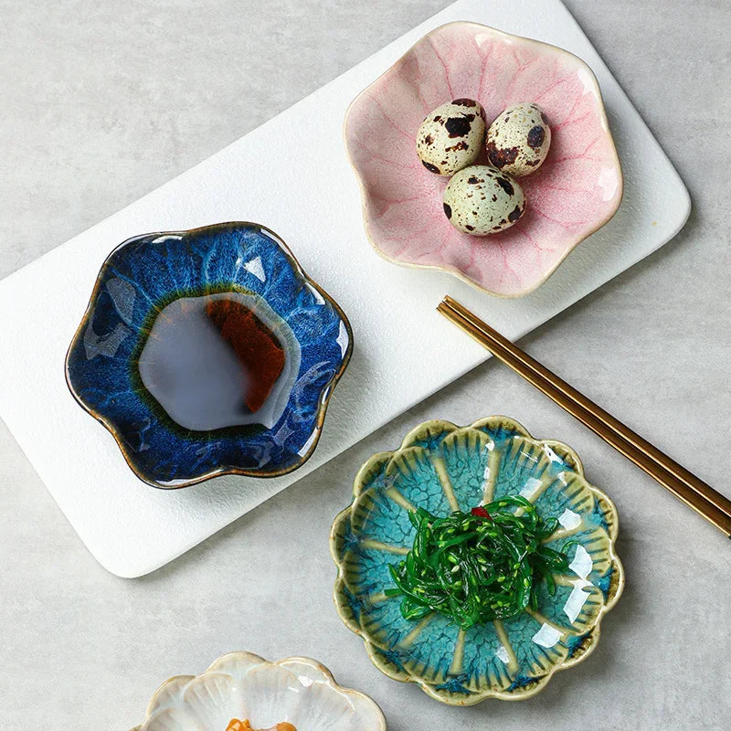 Ceramic Mini Dipping Dish for Sashimi and Soy Sauce