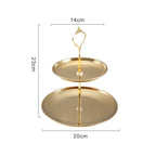 Stainless Steel Cake Stand Tiered Tray for Weddings and Parties