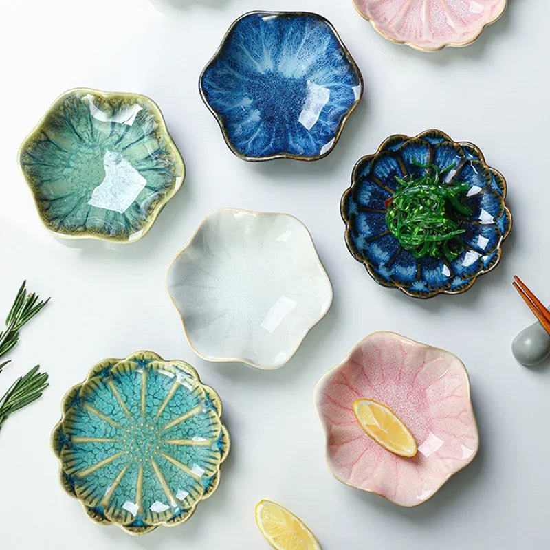 Ceramic Mini Dipping Dish for Sashimi and Soy Sauce