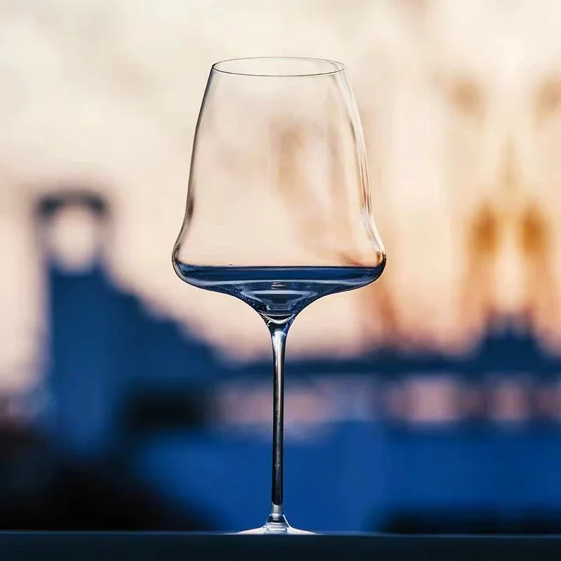 Crystal White Wine Glass Flute Eco-Friendly Handmade