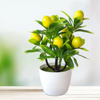 Artificial Lemon Tree 18CM Plastic Potted Plant Decoration