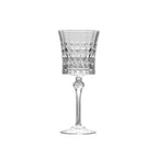 Engraved Embossed Glass Goblet for Wine and Champagne