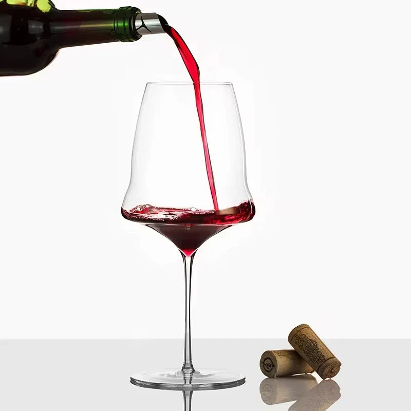 Crystal White Wine Glass Flute Eco-Friendly Handmade
