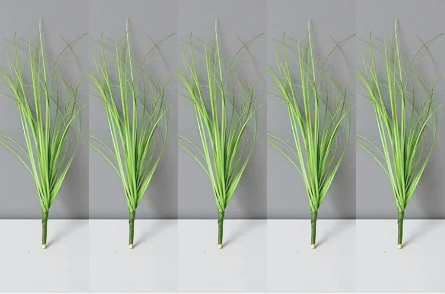 Simulated Grass Bushes for Outdoor Decoration - PVC, 10pcs