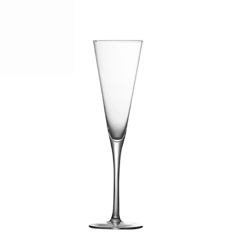 Crystal Champagne Flutes Long Stem Glasses by Lujing