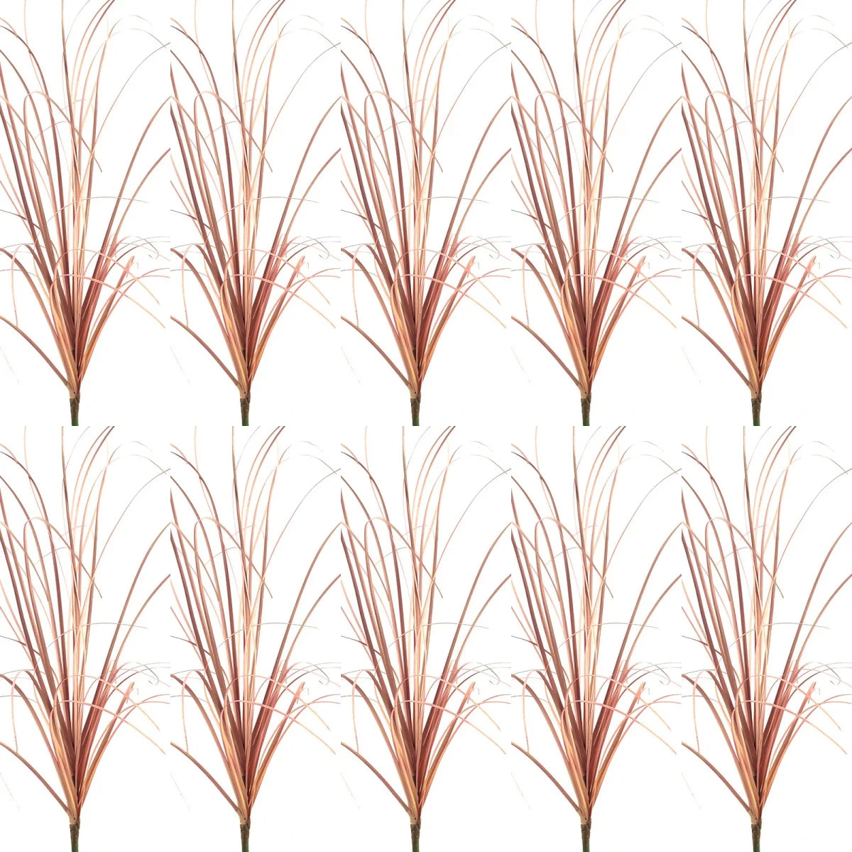 Simulated Grass Bushes for Outdoor Decoration - PVC, 10pcs