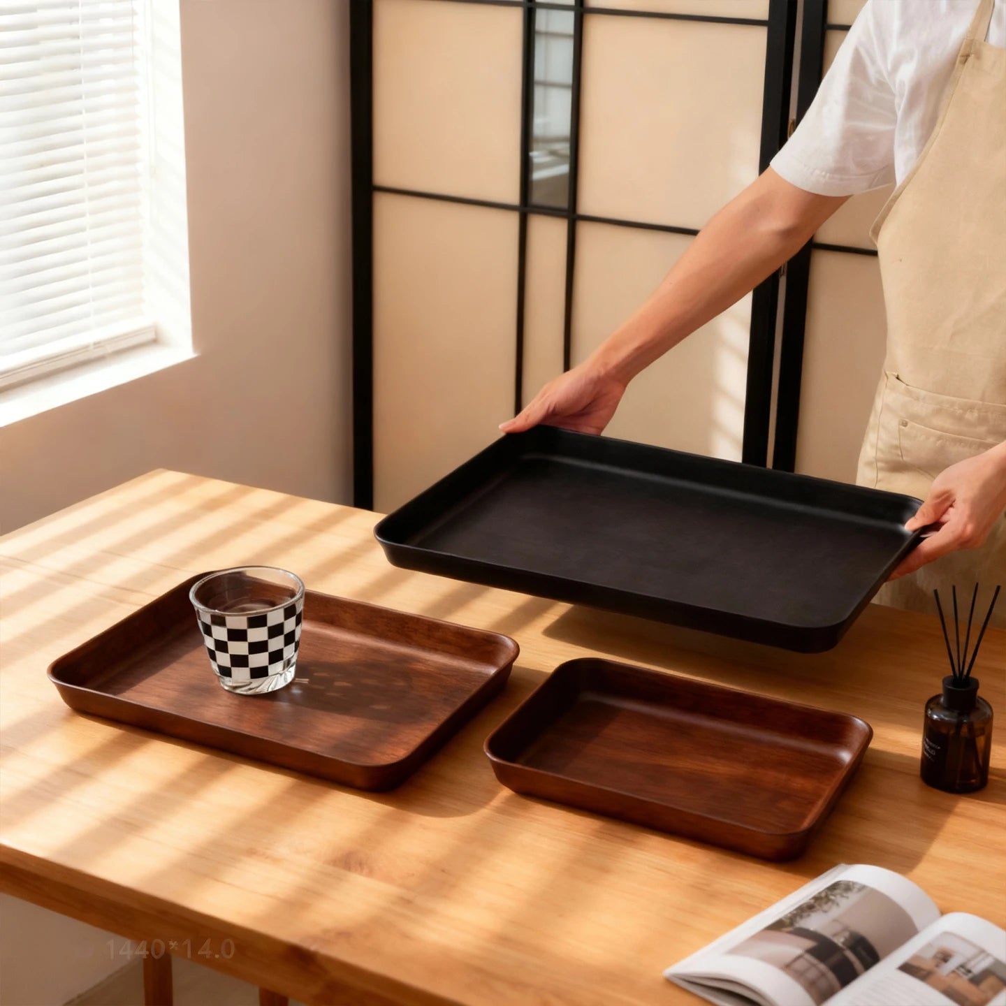 Plastic Storage Tray Multi-functional Rectangular Organizer
