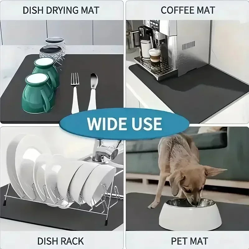 Waterproof Coffee Machine Drain Pad Mat - Eco-Friendly Rubber