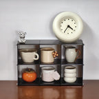 Acrylic Kitchen Countertop Tea Set Storage Rack