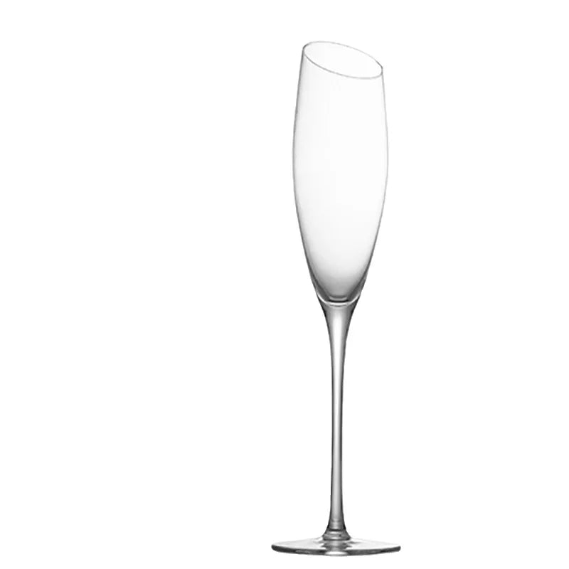 Crystal Champagne Flutes Long Stem Glasses by Lujing
