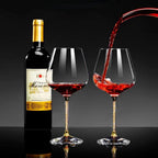 Crystal Wine Glass Set for Parties 2pcs - Crystal Glass