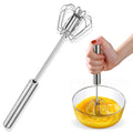 4-Speed Manual Handheld Blender - 304 Stainless Steel Egg Beater