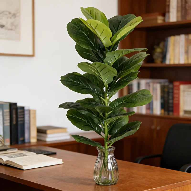 85cm Artificial Ficus Lyrata with 23 Leaves for Home Decoration
