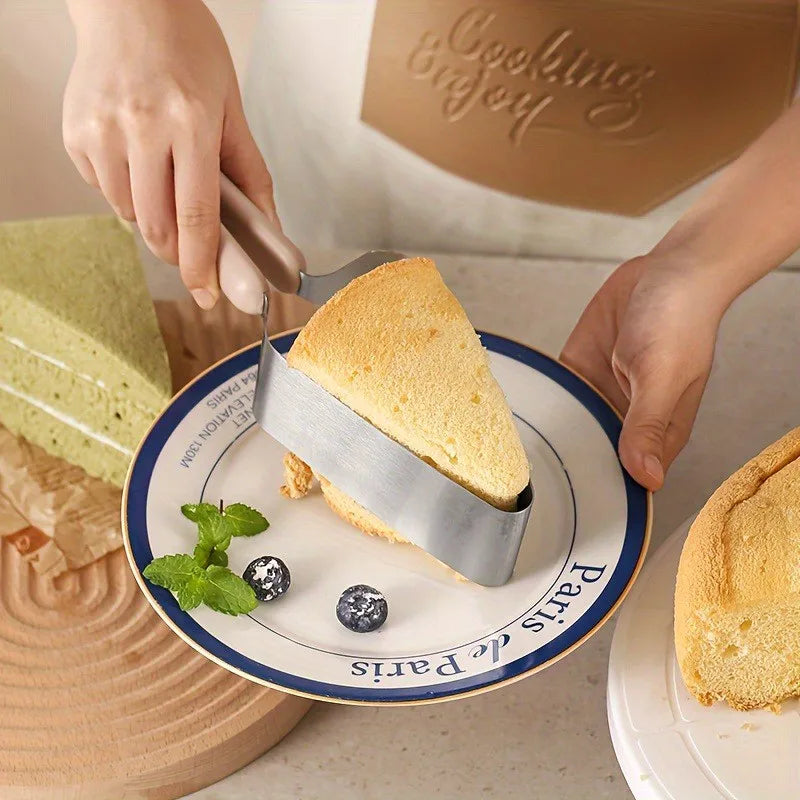 Stainless Steel Cake Server Slicer with Ergonomic Handle