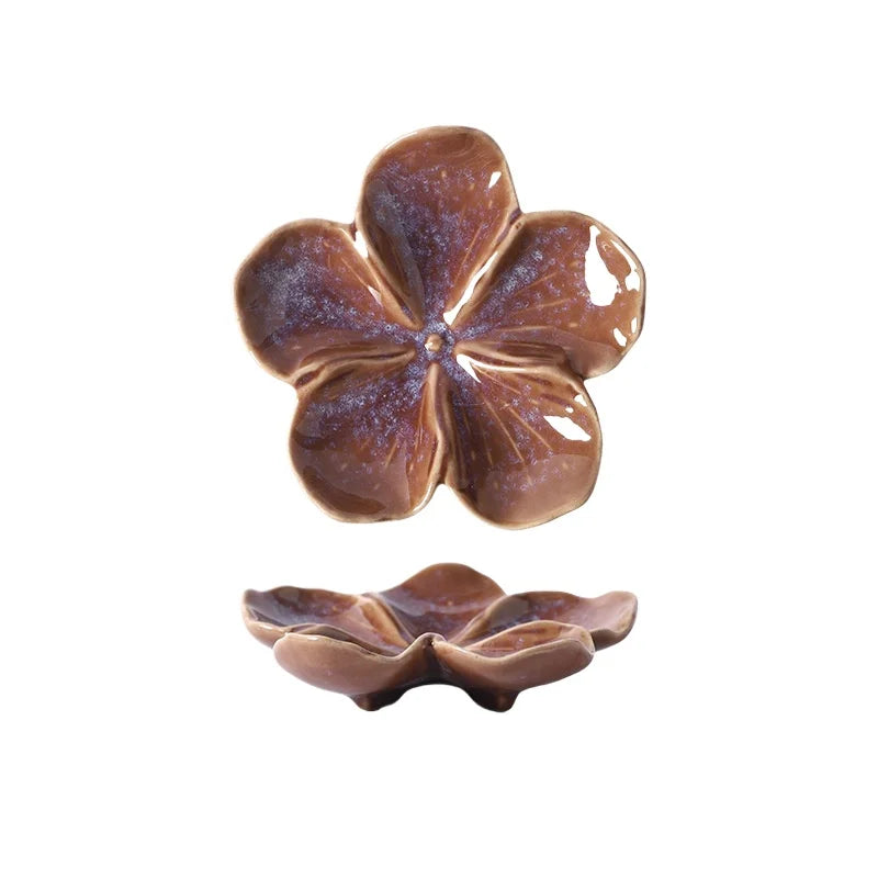 Ceramic Dipping Sauce Dish in Vintage Flower Shape