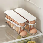 Egg Storage Box Automatic Rolling Dispenser Plastic