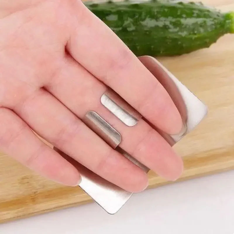 Stainless Steel Finger Protector Tool for Safe Cutting