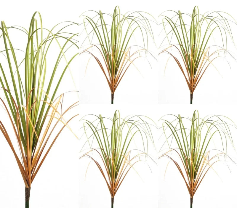 Simulated Grass Bushes for Outdoor Decoration - PVC, 10pcs