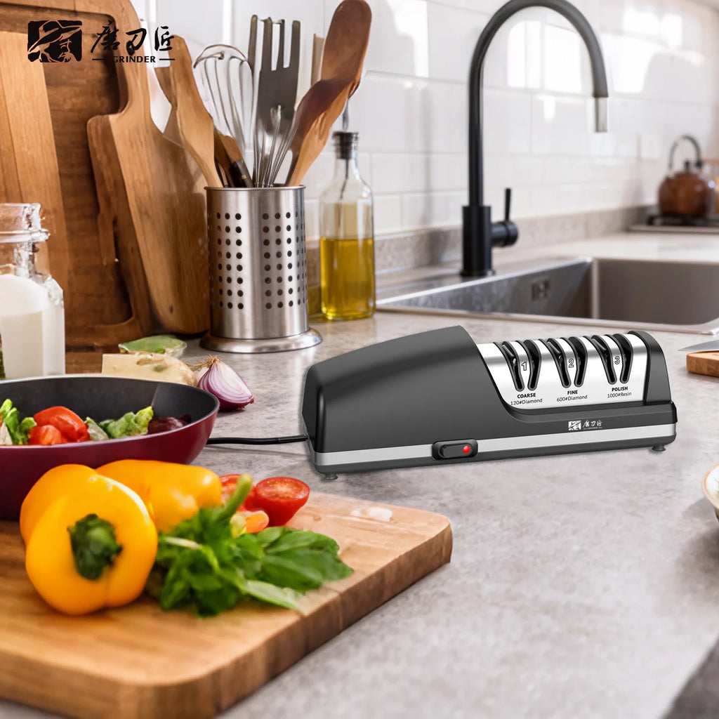 Electric Knife Sharpener TAIDEA TG2403 Stainless Steel Silver